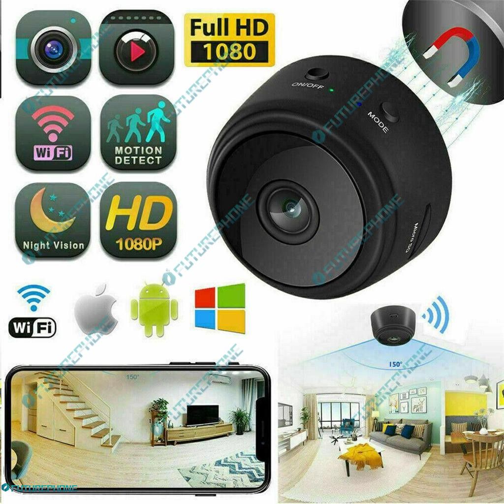 Wireless Spy Tiny IP WIFI Mini DIY Pinhole Hidden Audio Video Camera Micro DVR A9 Mini Camera cctv camera 720P/480P Cam App Angle Wireless WiFi IP Network Monitor Security Night Version Camera NEW A9Sports HD Camera 720P/480P SmallcameraBlack Beans Wirele