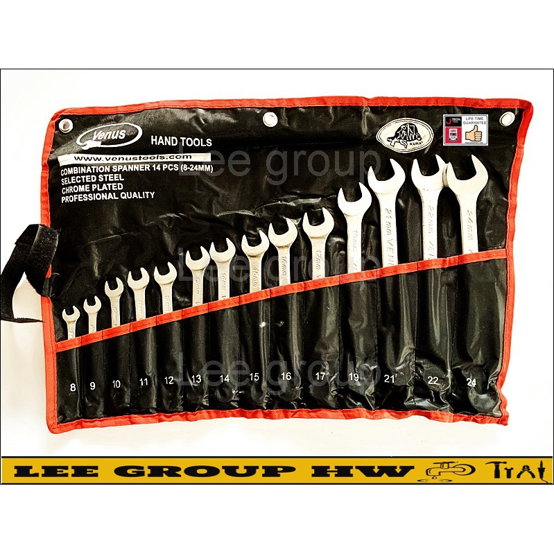 VENUS SPANAR SET. 8-24MM VENUS Combination Wrench Spanner | Shopee Malaysia