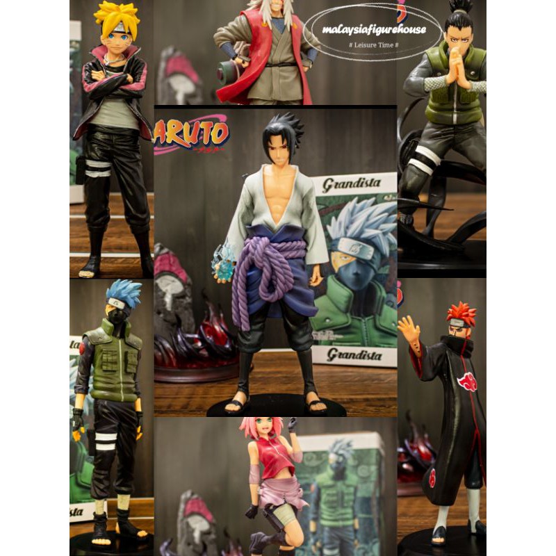 Buy Big Offer 30cm Naruto Sazuke Kakashi Sakura Shikamaru Jiraiya Pain Figure Statue Model 火影忍者博人鹿丸自来也卡卡西小樱佩恩手办模型