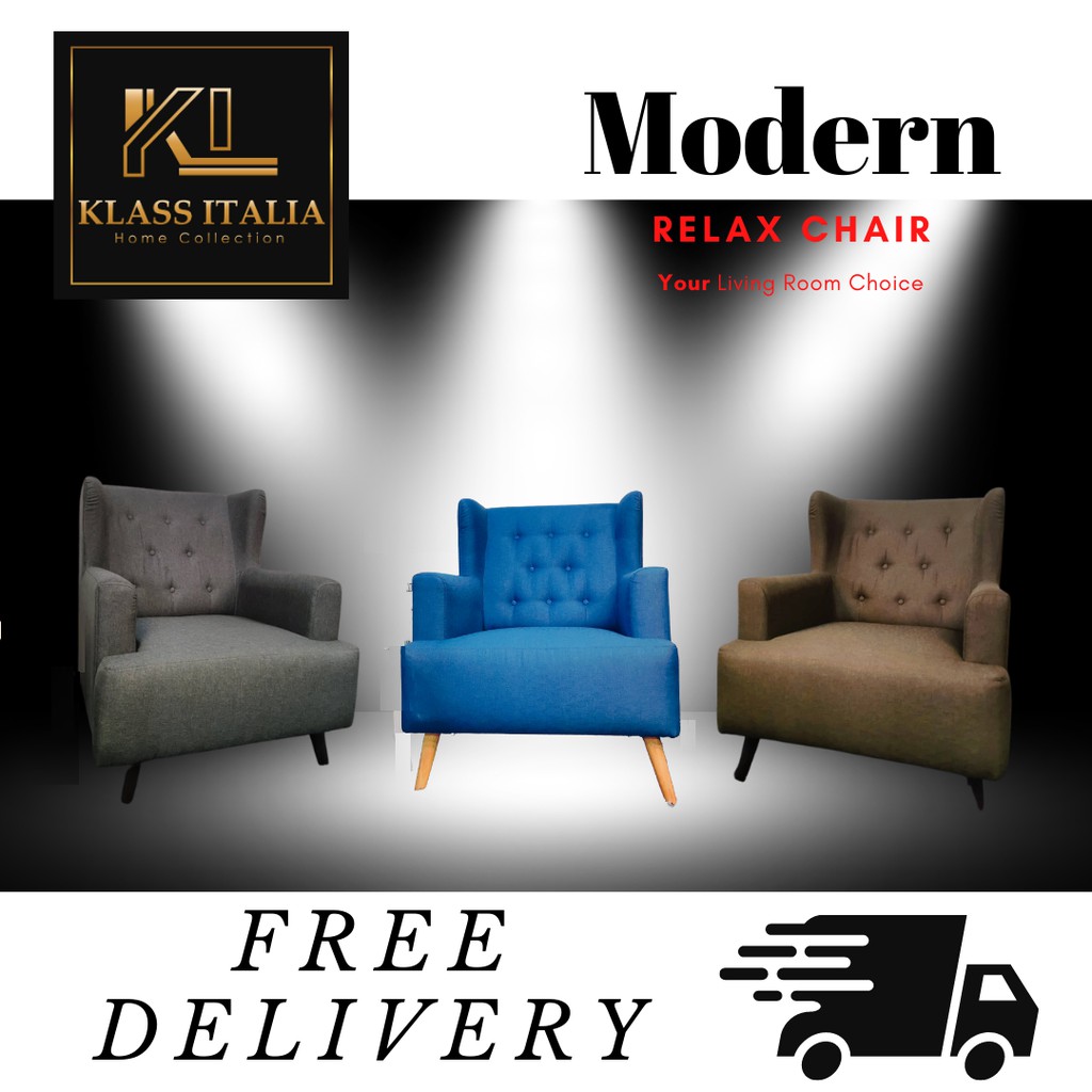 Wing Chair/Klass Italia/Relax Chair/Single Seater Sofa/Lazy Chair