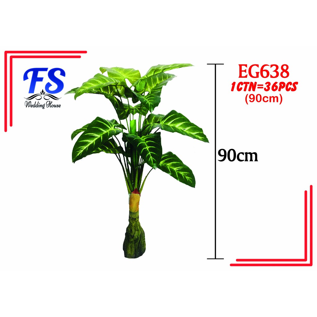 90CM Pokok Keladi Kuning  Artificial Plant Premium Large 