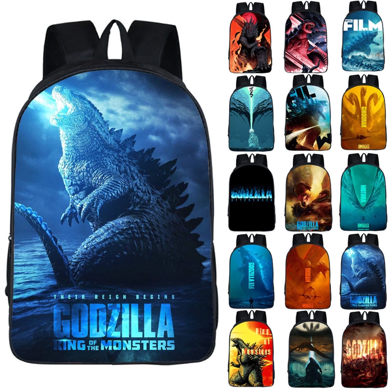 godzilla book bag