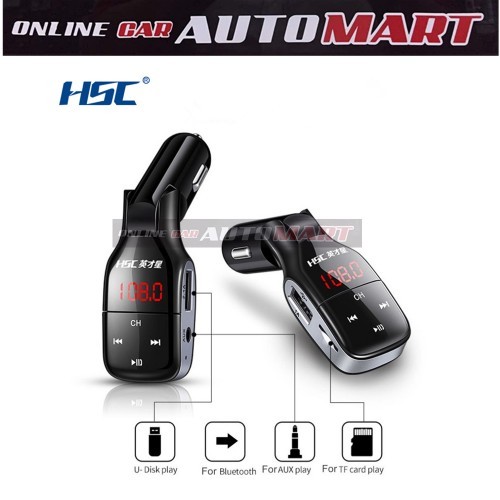 HSC YC-37 Dual USB 3.1A Car Charger Bluetooth MP3 Player for TF Card play