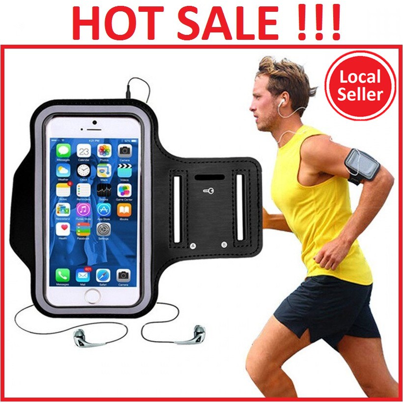 Sport Jogging Outdoor Arm Band Pouch Handphone Bag Wrist Pocket Beg