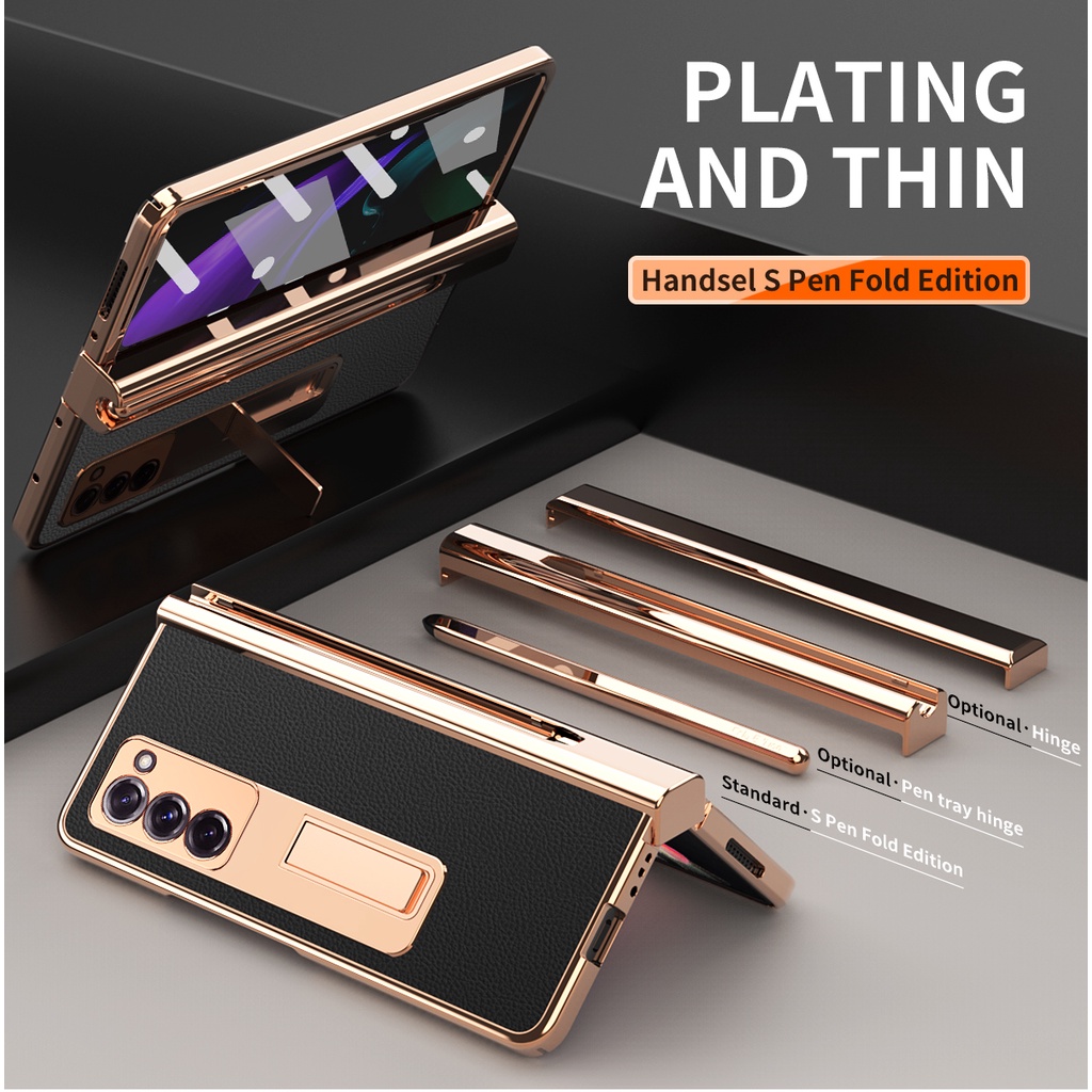 Luxury Plating Hinge Cover For Samsung Galaxy Z Fold 2 Fold 3 Fold 4 5G ...