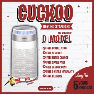 [ Free 5 Years Services ]  CUCKOO D MODEL Purifier [ Penapis Udara ] air humidifier diffuser air filter Coway