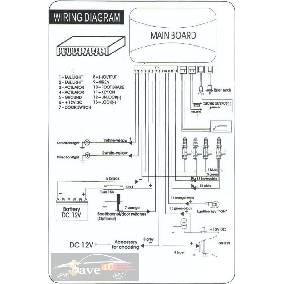 Car Alarm Wiring Diagram Toyota from cf.shopee.com.my