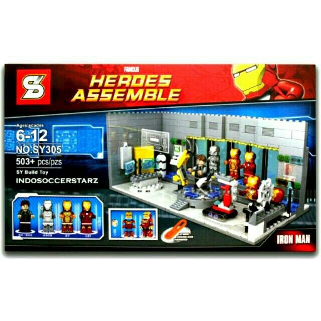 lego sy305 iron man laboratory