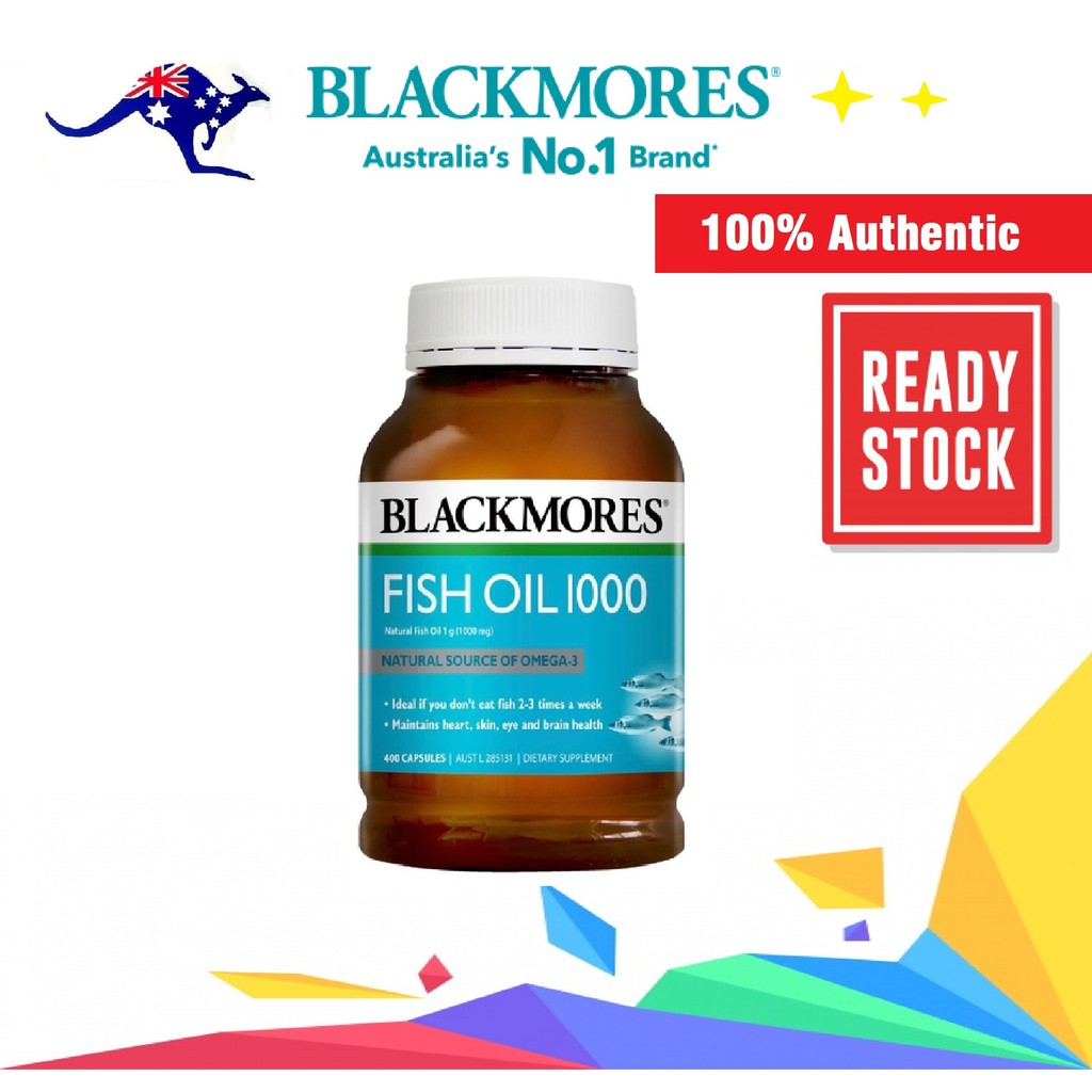 BLACKMORES Fish Oil 1000mg 400 capsules | Shopee Malaysia