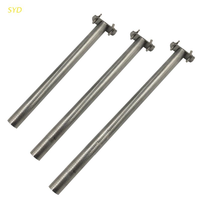 Essential Multi SYD Parrot Perch Stainless Steel Rod Stand Rhombic Pattern Pet Birds - Image 2