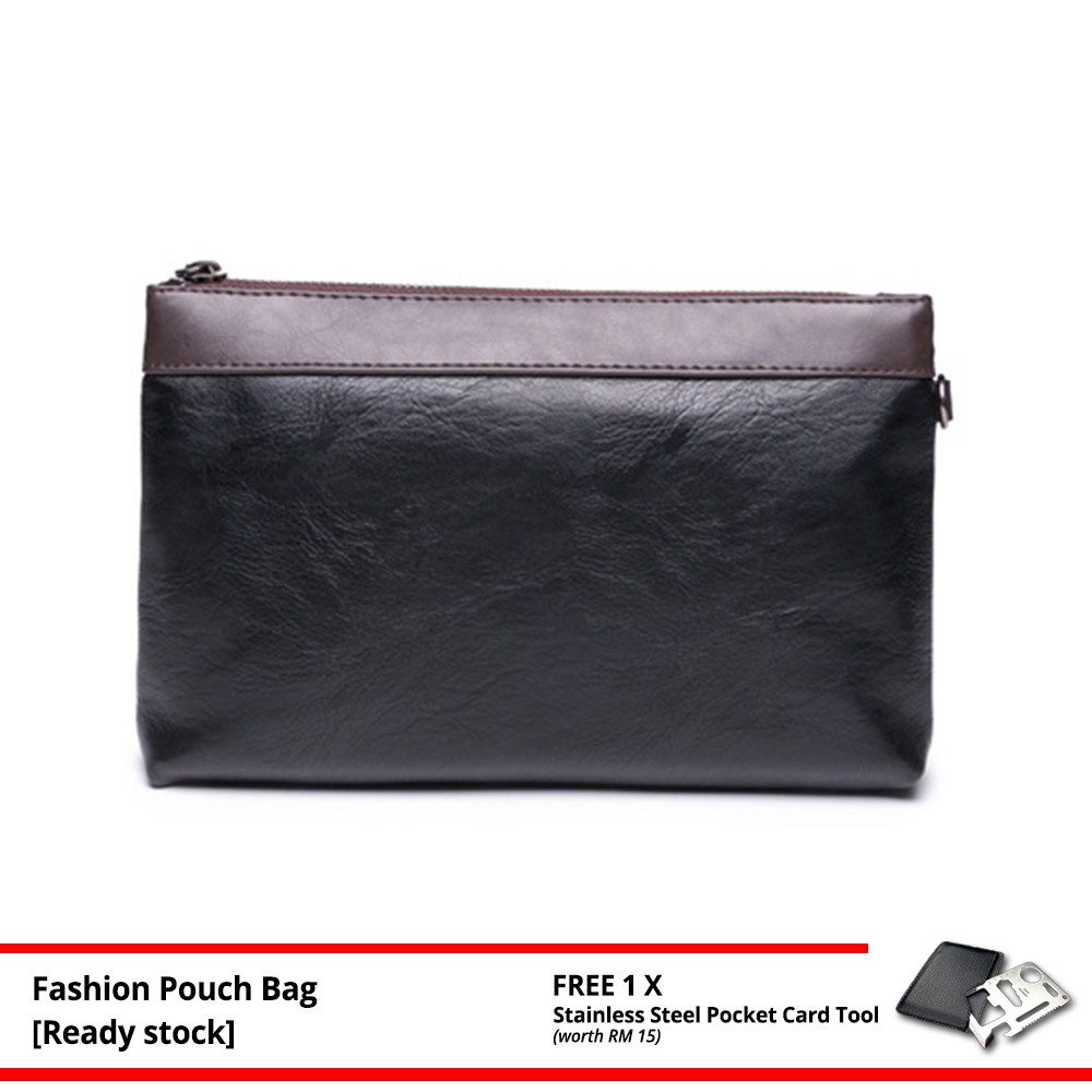 mens leather pouch bag