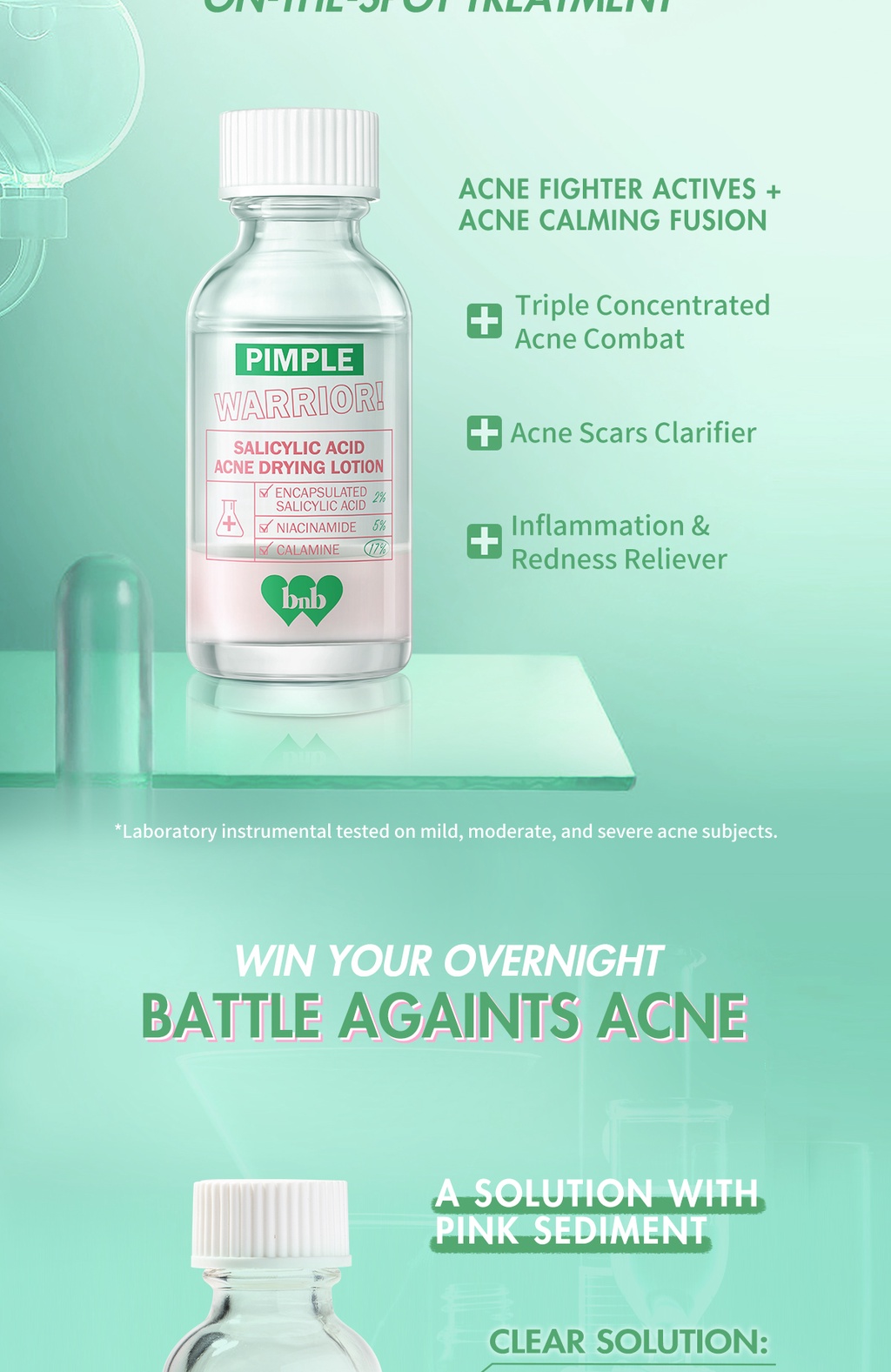 BNB barenbliss Pimple Warrior! Salicylic Acid Acne Drying Lotion 17