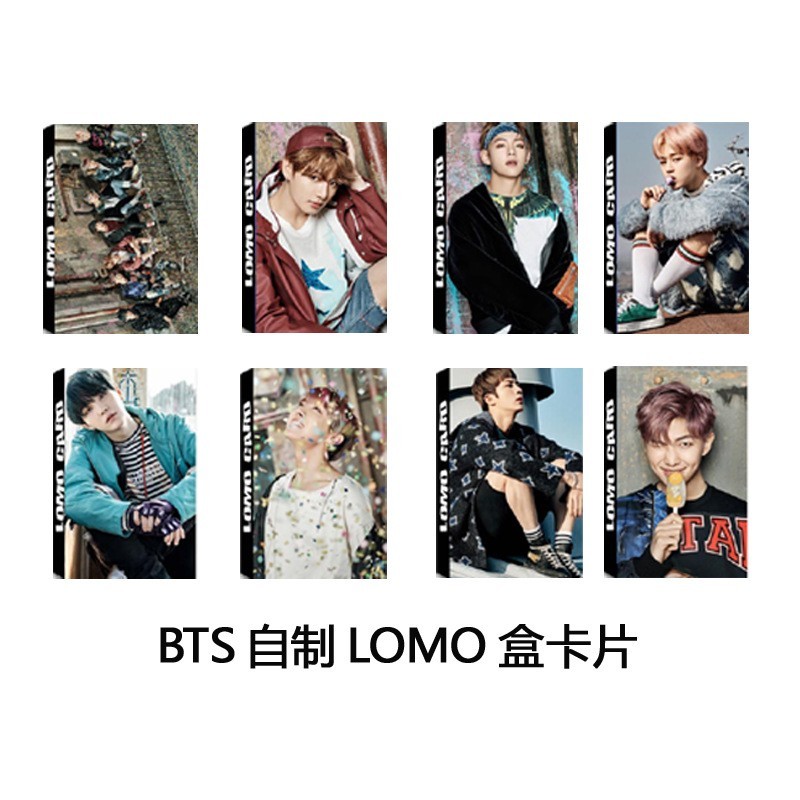 Korean Kpop Bts Lomo Card Bangtan Boys Wings Photocards V Suga Jimin Jin Fashion Shopee Malaysia
