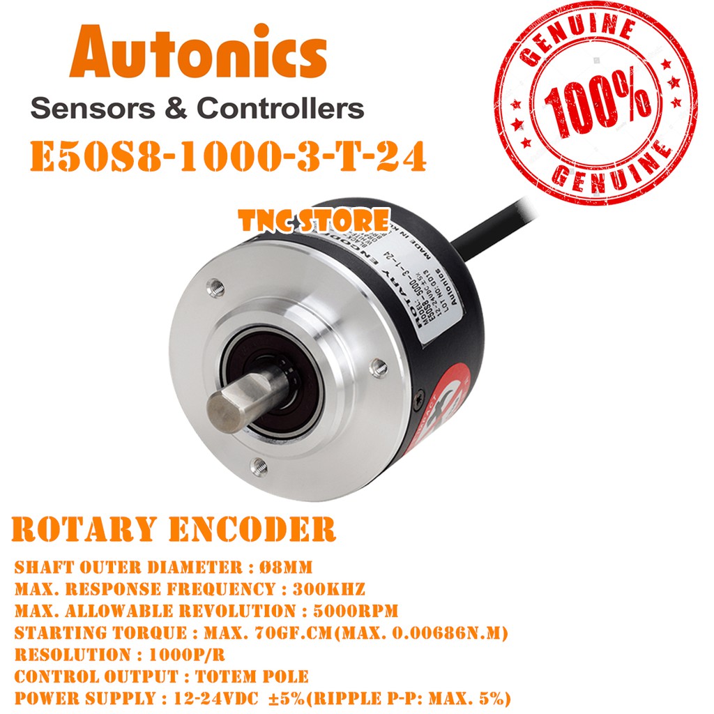 Autonics Rotary Encoder E50S8-1000-3-T-24 Pulse Encoder | Shopee Malaysia