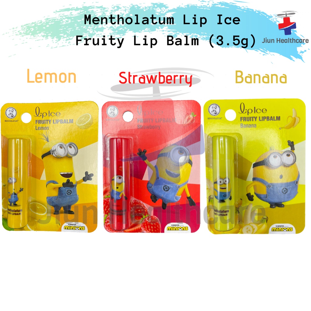 Mentholatum Lipice Fruity Lipbalm 3.5g (SPF15) Lemon/ Strawberry