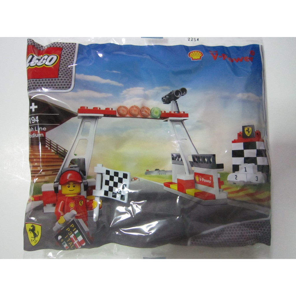 SHELL Exclusive LEGO Ferrari Podium & Pit Crew - 40194 Polybag Sealed