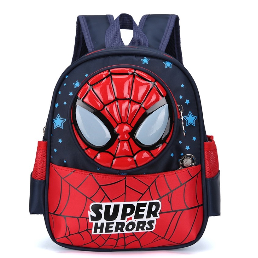 Cartoon Children's School Bag Kids Spiderman Captain America Travel Backpack
