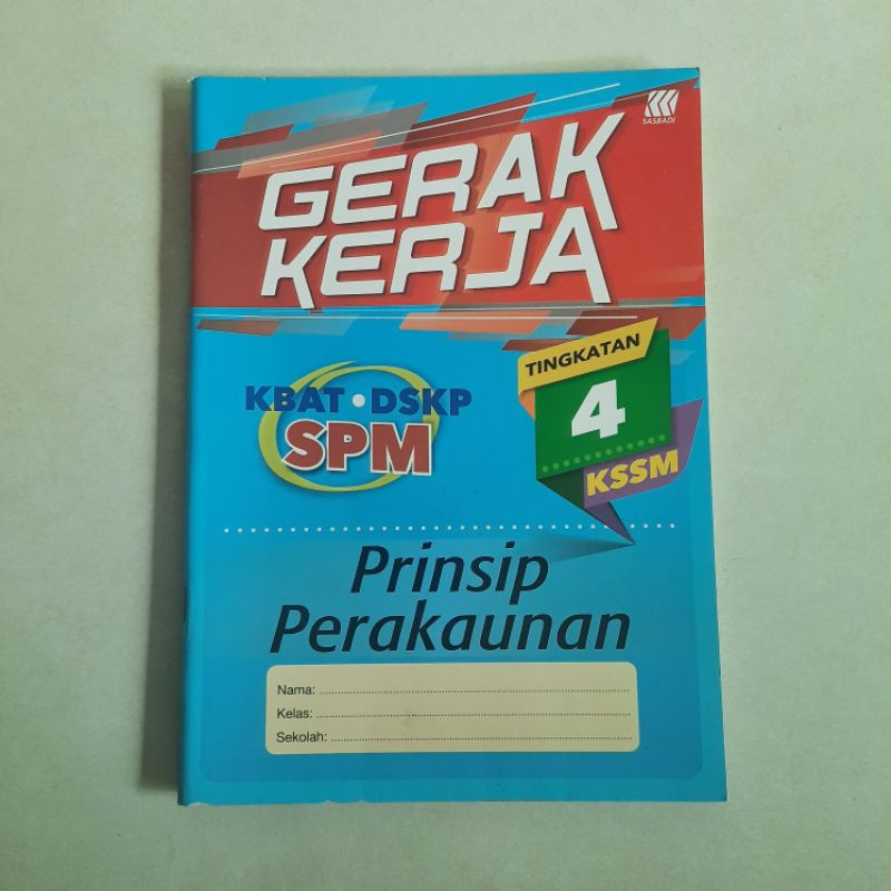 Buku Latihan Gerak Kerja Prinsip Perakaunan Tingkatan Kssm Shopee Malaysia