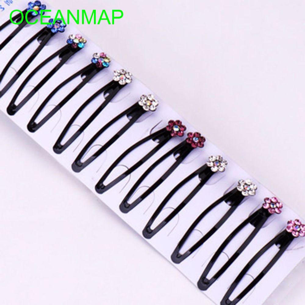 Hair Pins Hairgrips Black Hair Clip Crystal Rhinestone Hair