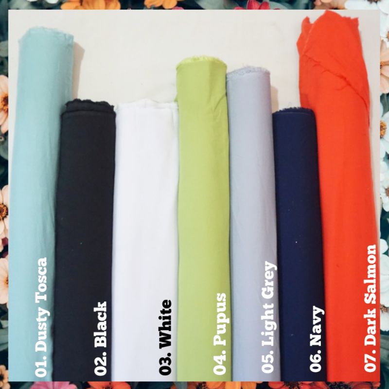 Rayon Viscose Plain Premium Fabric Shopee Malaysia