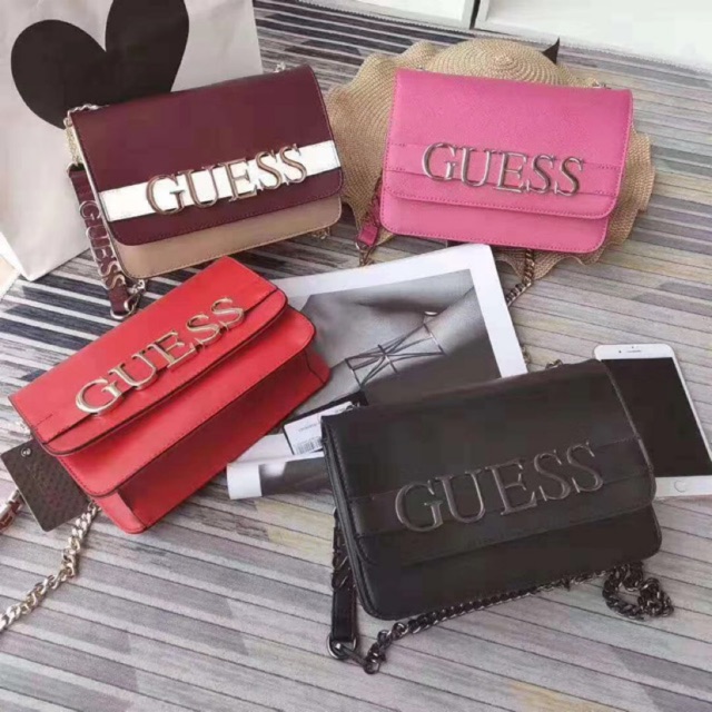 guess black small bag