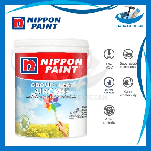 Nippon Paint Odourless Air Care Interior Wall Paint 1L Anti ...