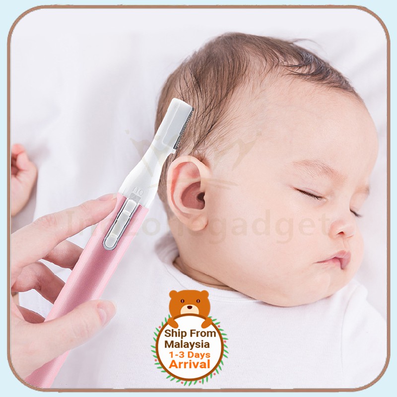 Electrik Baby Hair Shaver Electric Trimmer Cutter Clipper Knife Eyebrow Buang Bulu Epilator Pencukur Rambut Bayi