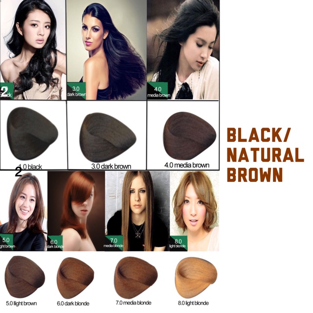 Buy2free1 Natural Brown Korea Professional Hair Color Cream
