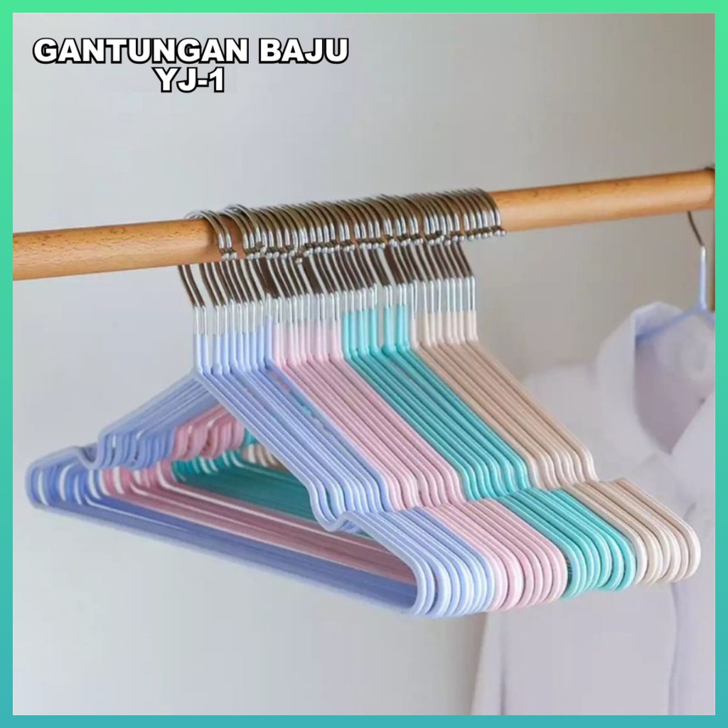 GANTUNGAN Clothes Hanger Wire Clothes Hanger Armor Hanger Set Color