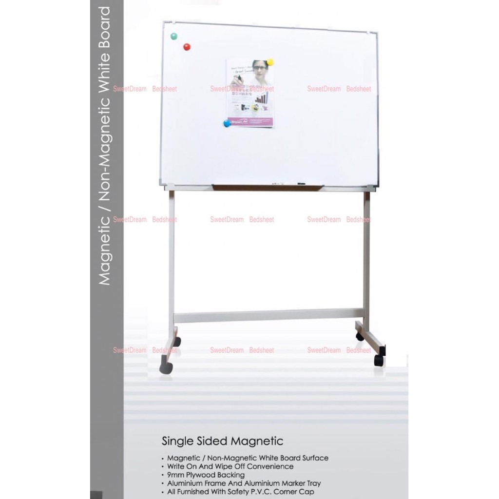 3x4 Magentic Whiteboard with Stand White Board Shopee Malaysia