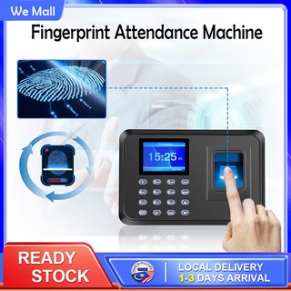 Fingerprint Time Attendance Machine Thumbprint Record Worker Absence Office Mesin Punchcard Punch Card English Version