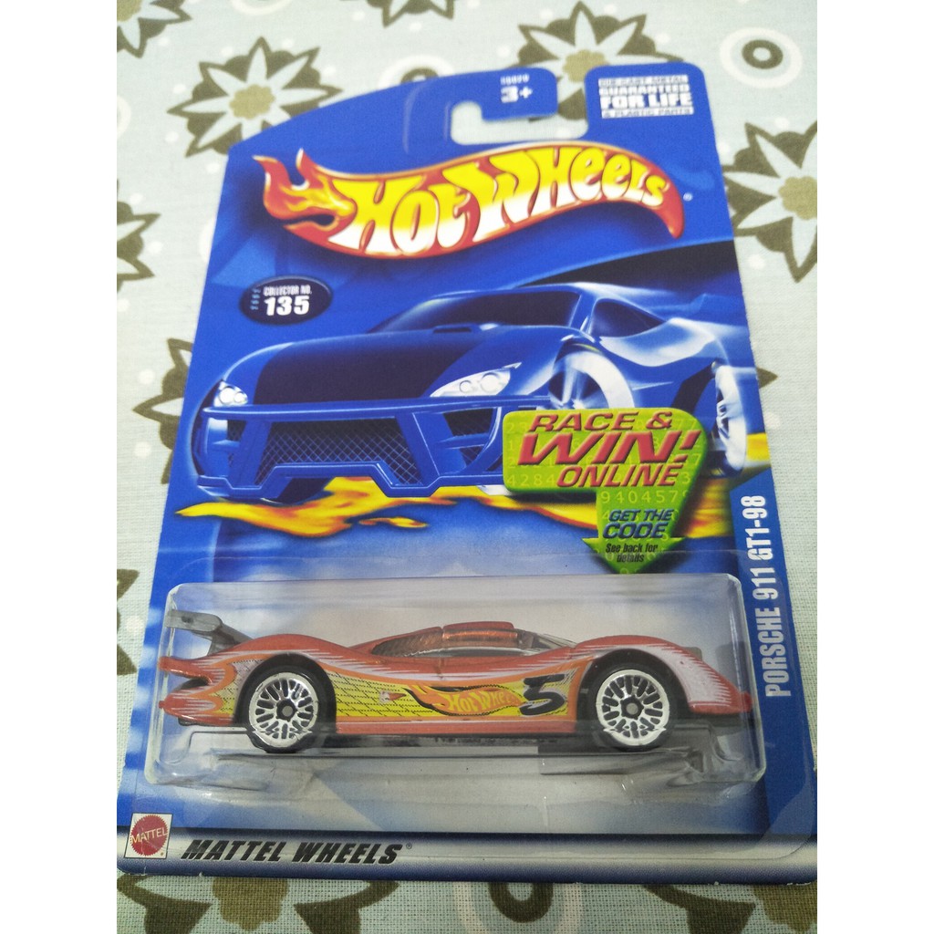 hot wheels porsche 911 gt1 98