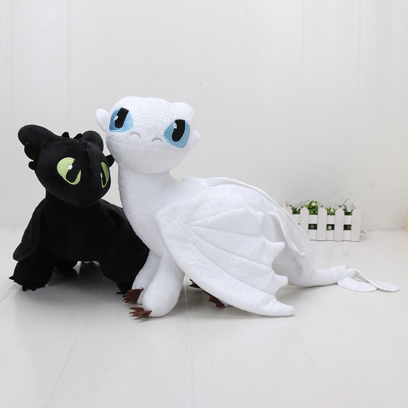 white night fury plush