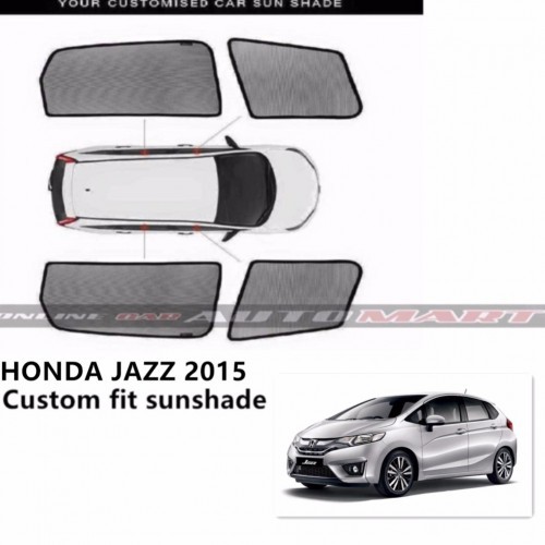 Custom Fit OEM Sunshades/ Sun shades for Honda Jazz YR 2015 - 4pcs