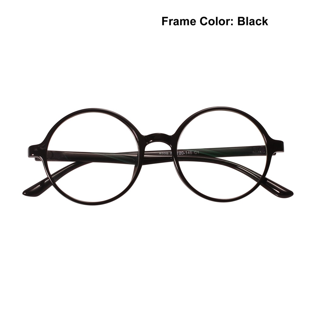 round clear plastic eyeglass frames