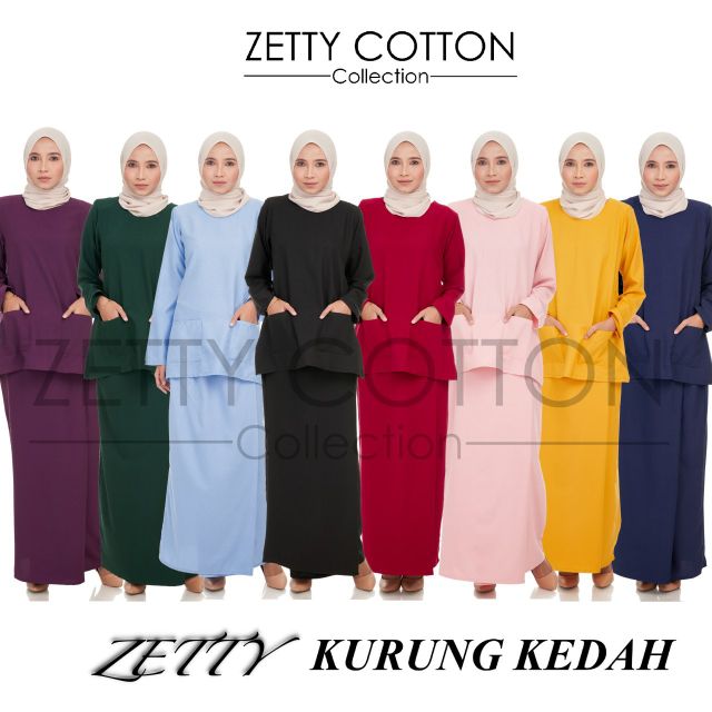 🔥SALE🔥 ZETTY KURUNG KEDAH POKET [ BAJU KURUNG KEDAH POKET ...