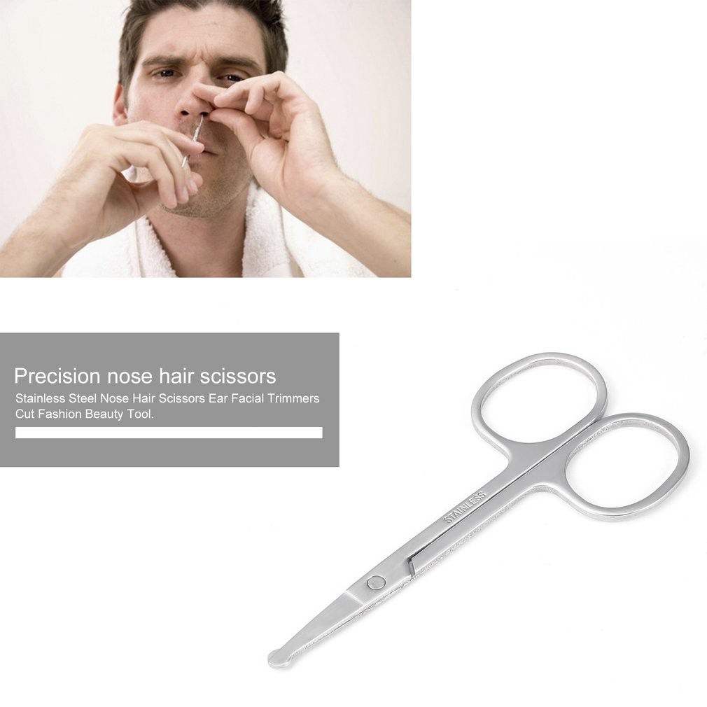 ⚡Rounded Nose Hair Trimmer Safety Scissors Multi Purpose Scissor with Round  Tip for Facial Hair Eyebrow Beard Mustache Trimming | Shopee Malaysia