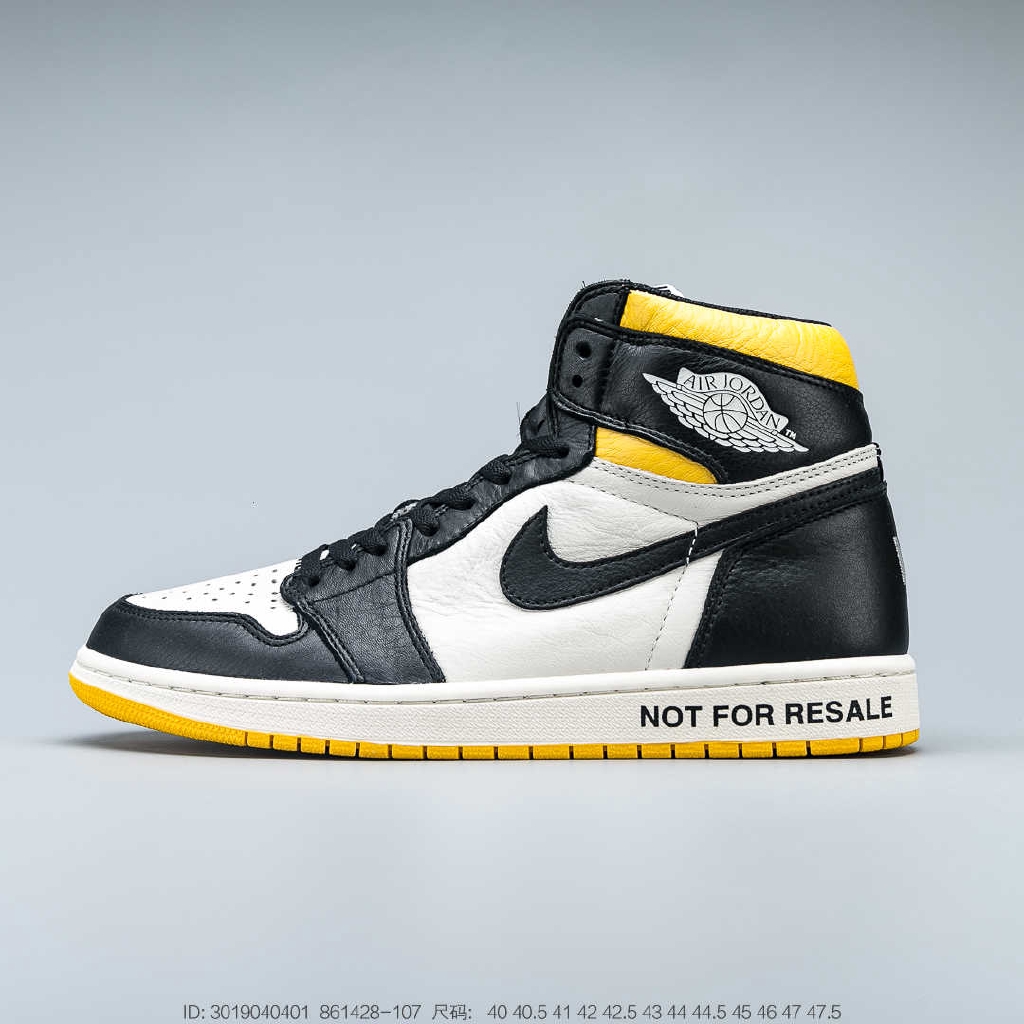 jordan 1 black and yellow high