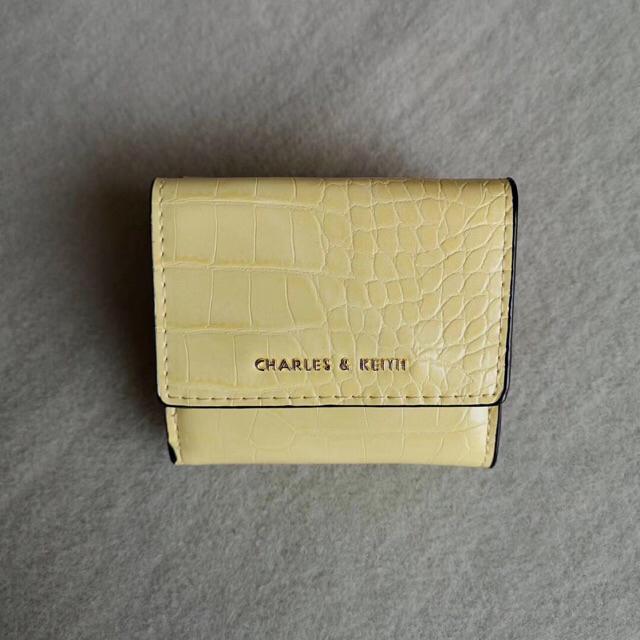 charles and keith yellow wallet