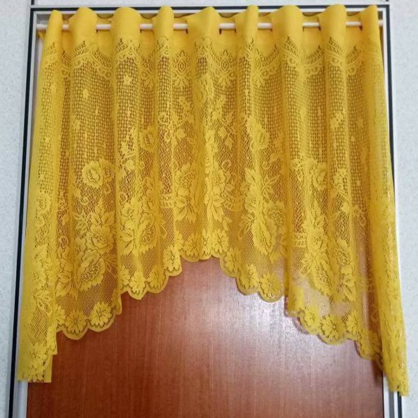 Langsir Dapur Lace Murah 345 60 X36 Shopee Malaysia