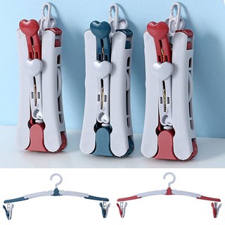 Multifunction Magic Travel Folding Hanger Portable Outdoor Non-slip Hanger with Clips(Clips can be moved at will)