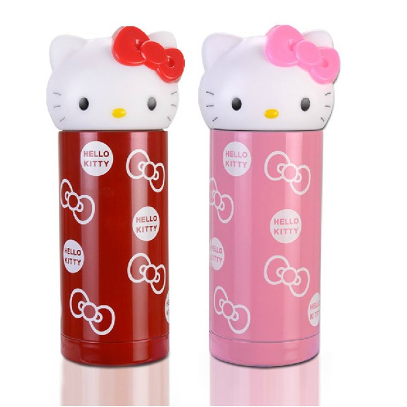 Hello Kitty Thermo Cup 304 Stainless Steel Water Bottle Coffer Mug