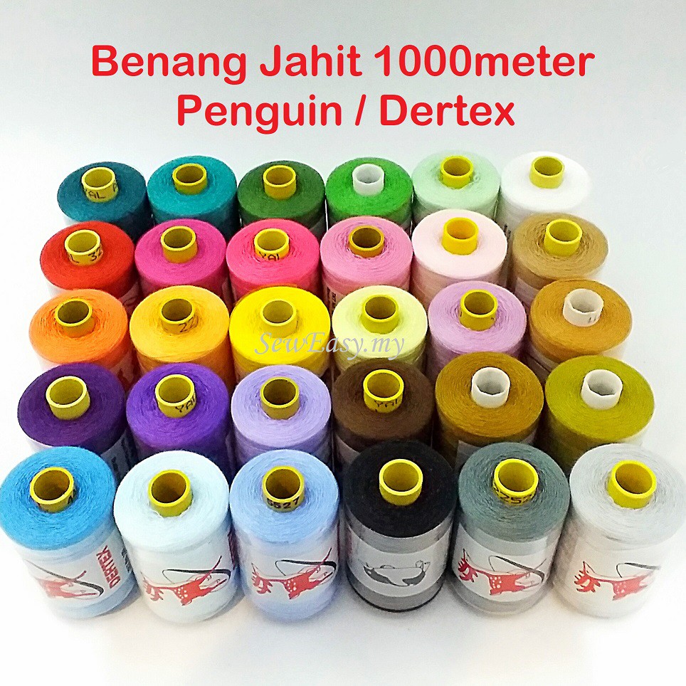 30pcs 1000Meter Sewing Thread / Benang Jahit Biasa