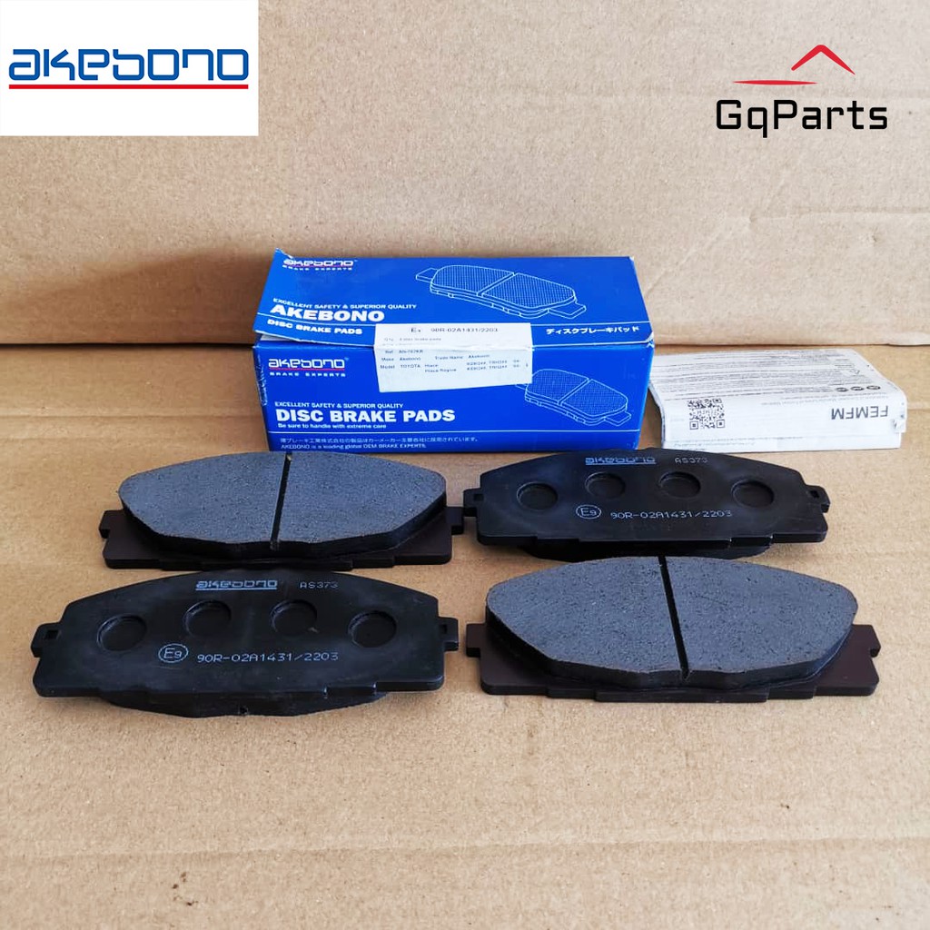 Akebono Brake Pad FRONT Toyota Hiace KDH200 Shopee Malaysia
