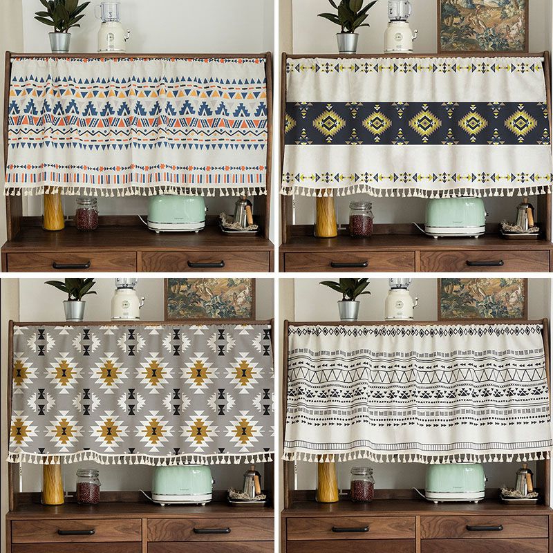 Ethnicity Window Kitchen Cabinet Curtain Household Short ...