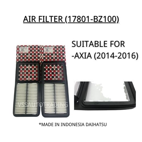 Perodua Axia / BEZZA 1.0 Air Filter Air Cleaner(20142016)(17801BZ100