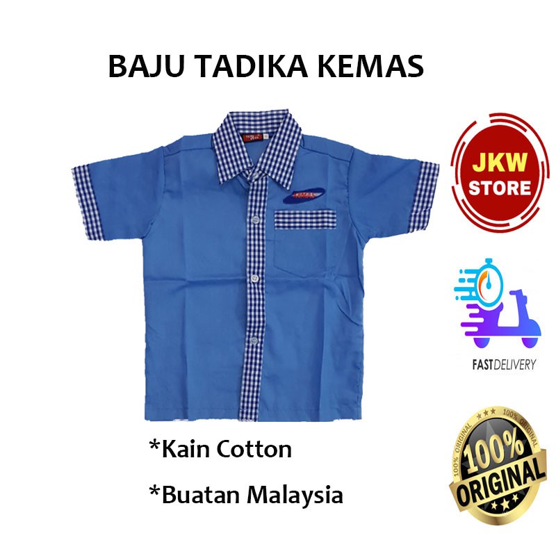 Ready Stock Baju Kemeja Kemas Pra Tadika Sekolah Cotton Seluar