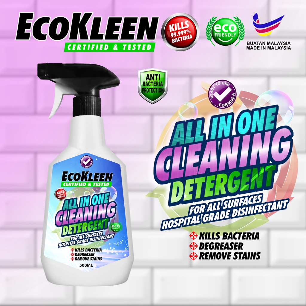 Eco Kleen All In One Anti Bacteria Cleaning Detergent - Ready To Use ...