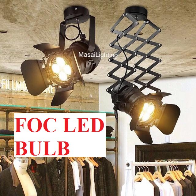 Studio Light / Spotlight Vintage Ceiling or TrackLights LED Light(BIG) FREE  PAR30 BULB | Shopee Malaysia