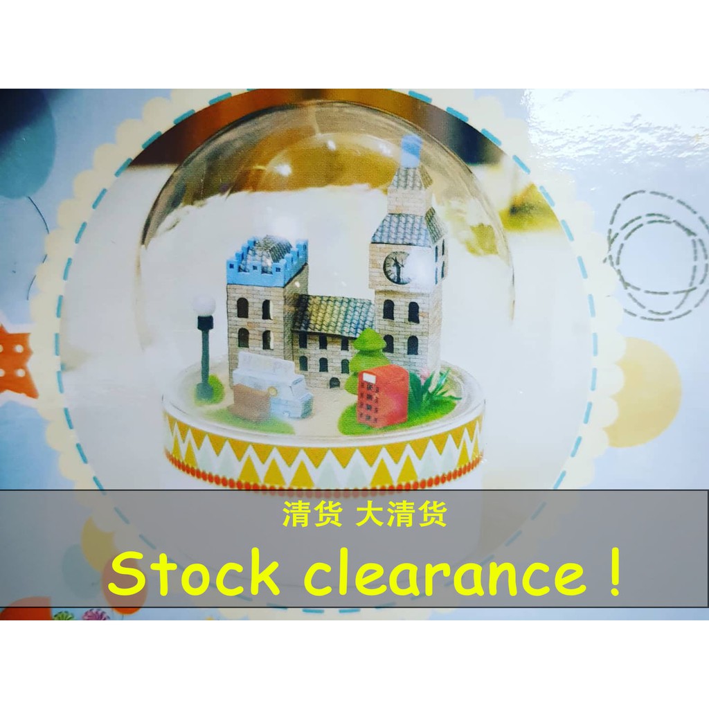 Stock clearance [ READY STOCK ]DIY Dollhouse Miniature LED+ Music Box DIY Rotating Music Box(NO TRANSPARENT BOX)